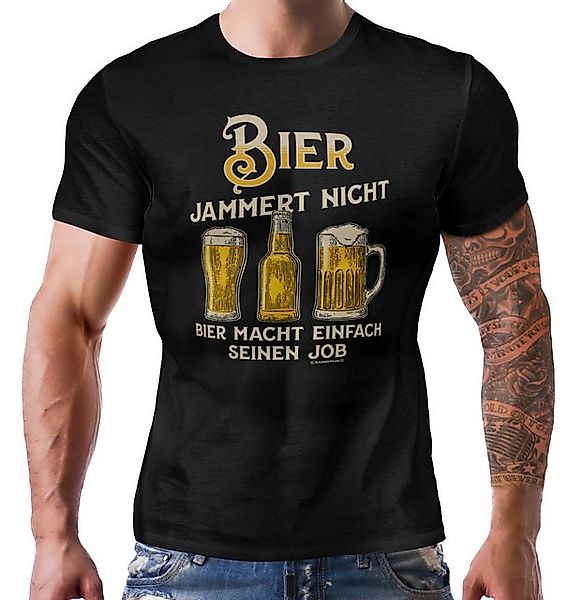 RAHMENLOS® T-Shirt für den Bierliebhaber: Bier jammert nicht... günstig online kaufen