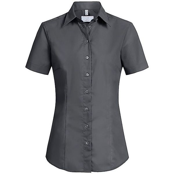 GREIFF Kurzarmbluse Greiff Corporate Bluse Damen BASIC Anthrazit günstig online kaufen