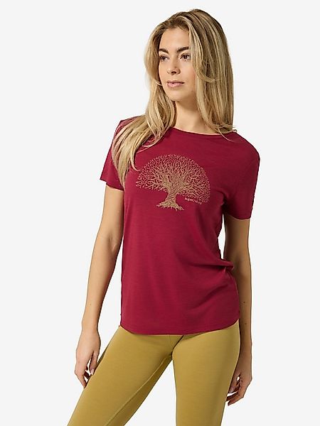 SUPER.NATURAL Print-Shirt Merino T-Shirt W TREE OF KNOWLEDGE TEE geruchshem günstig online kaufen