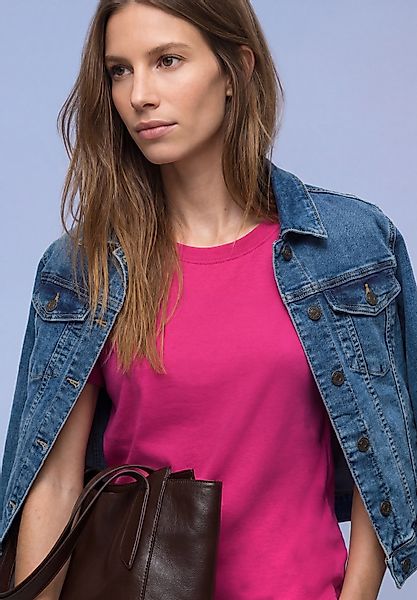 STREET ONE T-Shirt aus reiner Baumwolle günstig online kaufen