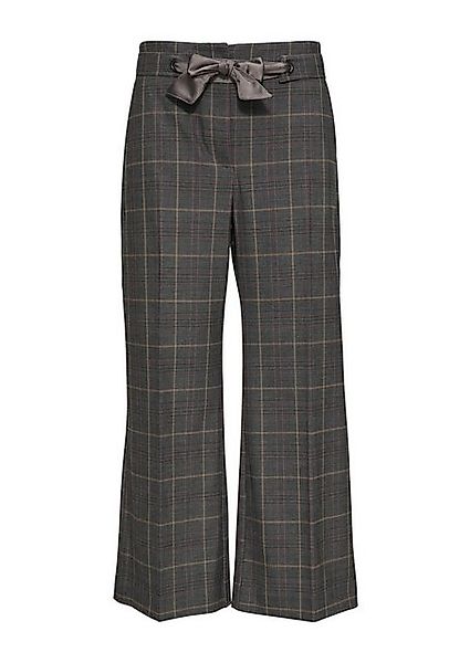 s.Oliver BLACK LABEL 7/8-Hose Karierte Culotte mit Bindegürtel günstig online kaufen