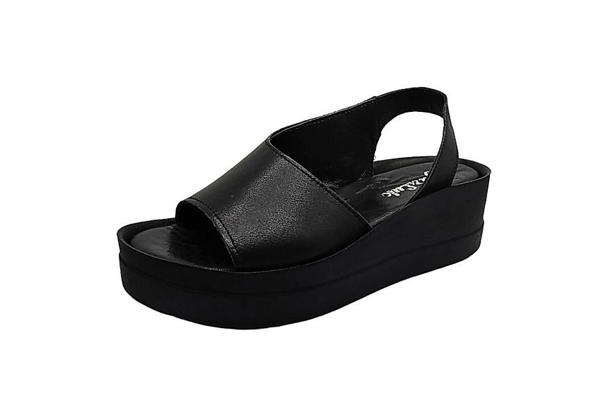 Yu&Luk Sommerschuh Riemchensandale mit Keilabsatz, Sandalette, Leder günstig online kaufen