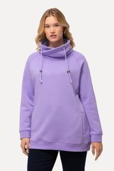 Ulla Popken Sweatshirt Sweatshirt weiter Stehkragen günstig online kaufen