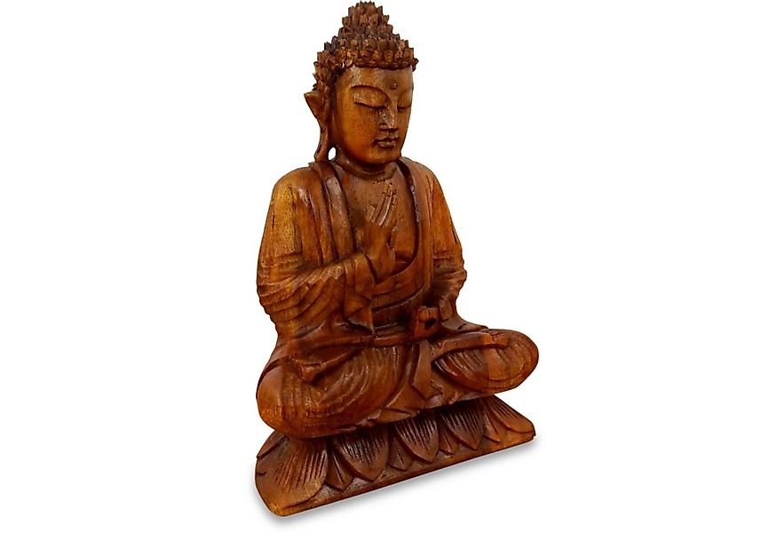 livasia Buddhafigur Bali Buddha aus Holz, Deko (32cm/50cm Höhe) günstig online kaufen