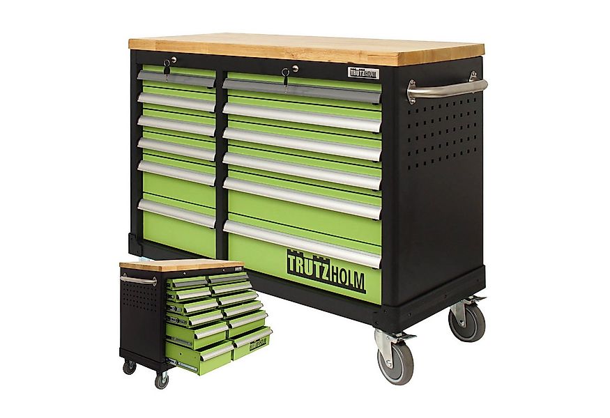 TRUTZHOLM Werkstattwagen DELUXE 12 Schubladen unbestückt 123cm Breit mit ma günstig online kaufen