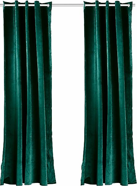 my home Vorhang Velvet Uni, Ösen günstig online kaufen