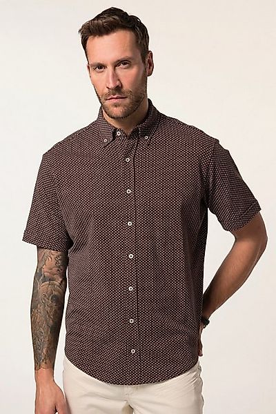 JP1880 Kurzarmhemd Piqué-Hemd Halbarm Buttondown-Kragen Modern Fit günstig online kaufen