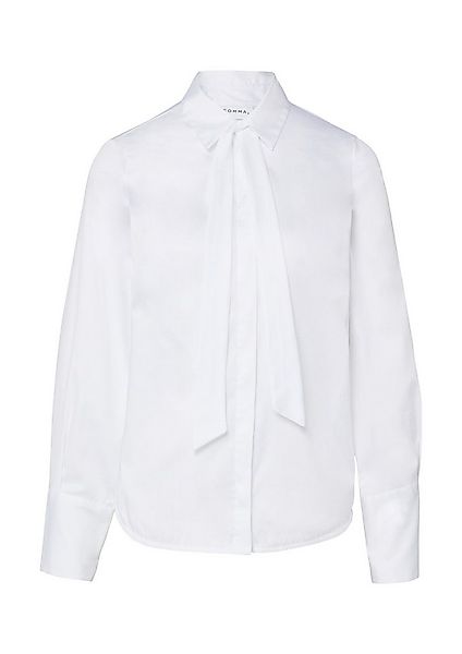 comma Langarmbluse Bluse Bluse aus Stretch-Popeline mit abnehmbarem Krawatt günstig online kaufen