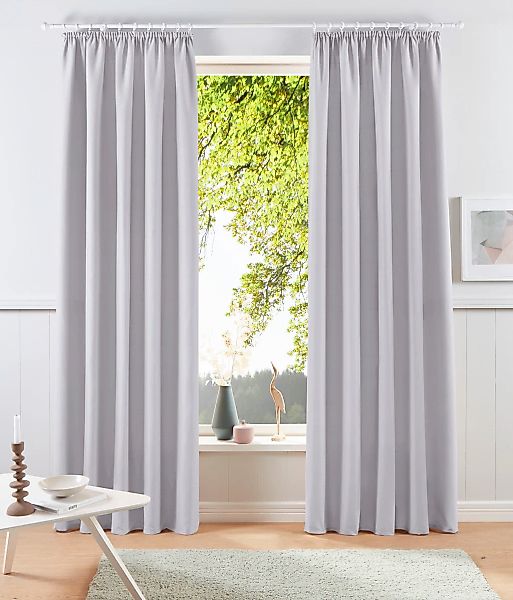 my home Vorhang "Raja, Gardinen mit Kräuselband, Vorhänge Wohnzimmer" Kräus günstig online kaufen