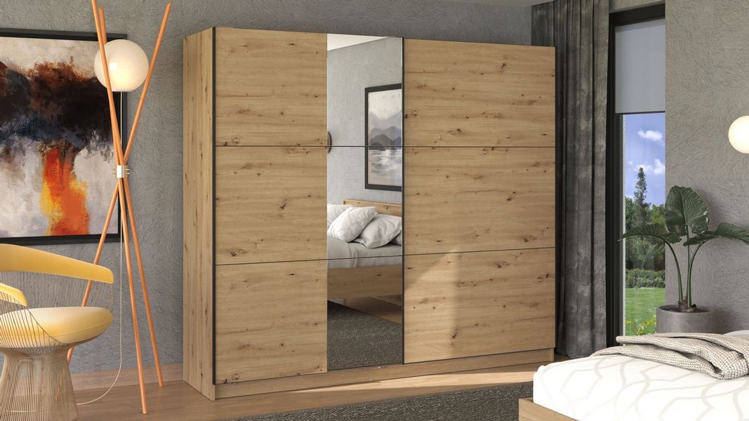 INOSIGN Schwebetürenschrank Sierra Kleiderschrank mit Spiegel günstig online kaufen