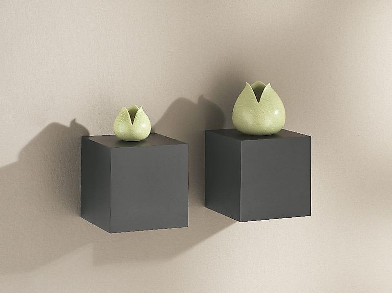 Dolle Wandregal Dolle Wandregal Dado, Schwarz, 150 x 150 x 150 mm günstig online kaufen