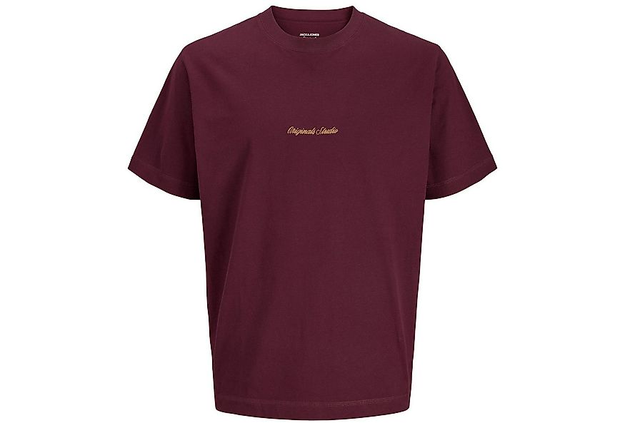 Jack & Jones Rundhalsshirt Jack&Jones Übergröße T-Shirt weinrot JORNORREBRO günstig online kaufen