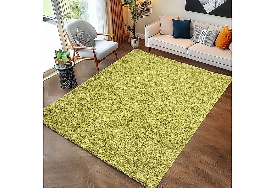 Carpettex Hochflor-Teppich Unicolor - Einfarbig, Läufer, Höhe: 30 mm, Einfa günstig online kaufen