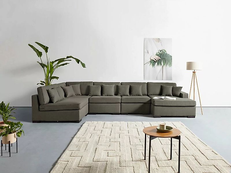 Guido Maria Kretschmer Home&Living Wohnlandschaft Skara U-Form, Lounge-Sofa günstig online kaufen