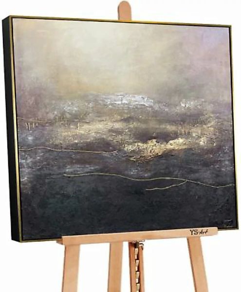 YS-Art™ "Gemälde Acryl ""Täuschung"" handgemalt auf Leinwand" schwarz Gr. 9 günstig online kaufen