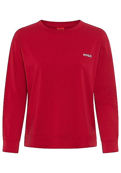 HUGO Underwear Langarmshirt, regular fit, Rundhals, kontrastfarbener Print günstig online kaufen