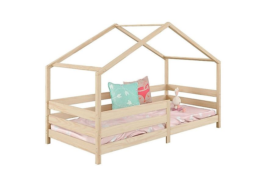 IDIMEX Kinderbett RENA, Hausbett Montessori Bett 90 x 200 Kinderbett Rausfa günstig online kaufen