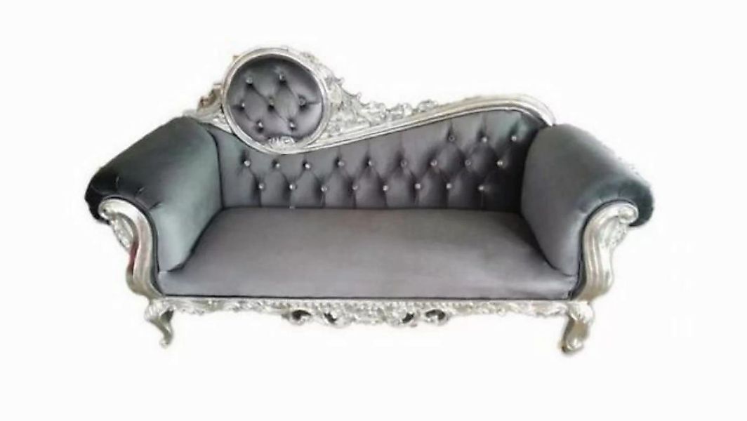 JVmoebel Chaiselongue Thron Sessel Königlicher Polster Chesterfield Samt 2 günstig online kaufen