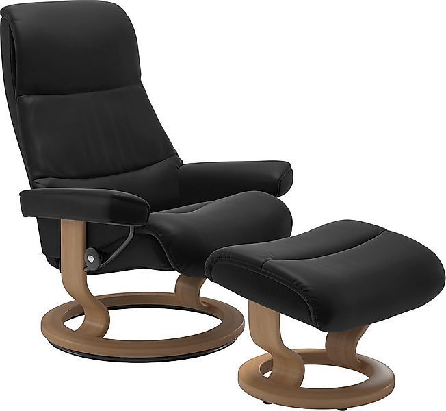 Stressless Relaxsessel "View" Set, Relaxsessel mit Hocker, mit Classic Base günstig online kaufen