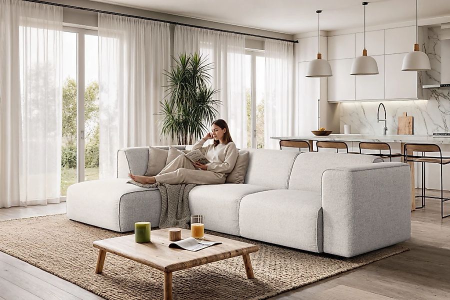 OTTO home Ecksofa "Merid L-Form, B: 295 cm - OTTO. Verlässliche Qualität." günstig online kaufen