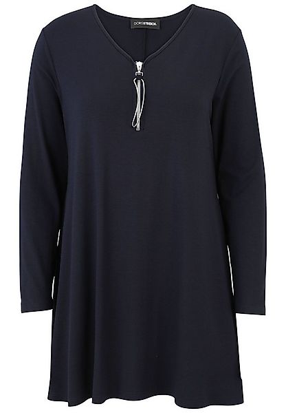 Doris Streich Longshirt (1-tlg) mit dekorativem Reissverschluss-Anhänger günstig online kaufen