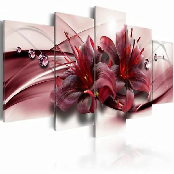 artgeist Wandbild Pink Lily bordeaux/beige Gr. 200 x 100 günstig online kaufen