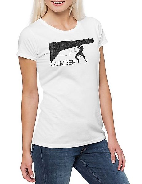 Urban Backwoods Print-Shirt Climber I Damen T-Shirt Klettern Climb Climbing günstig online kaufen