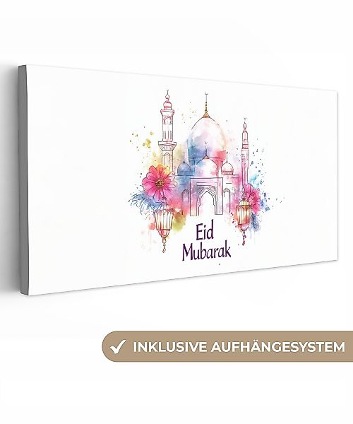 OneMillionCanvasses® Leinwandbild Panorama Moschee - Eid günstig online kaufen