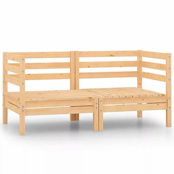 Garten-ecksofas 2 Stk. Massivholz Kiefer günstig online kaufen