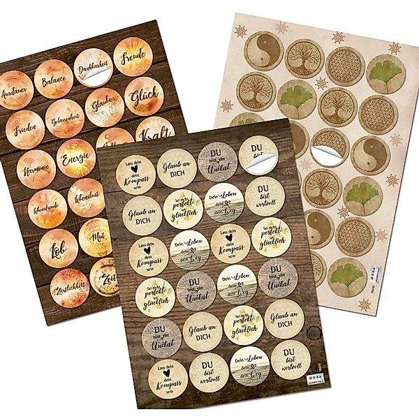 Logbuch-Verlag Dekofigur Großes Aufkleber Set - günstig online kaufen