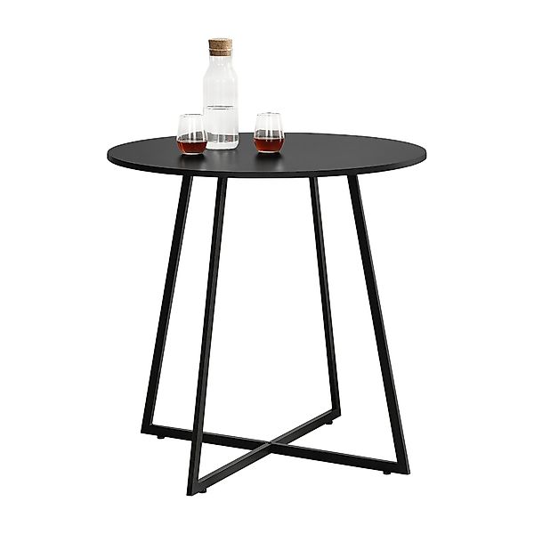 en.casa Küchentisch, »Vaggeryd« 78x80cm mit Metallgestell günstig online kaufen