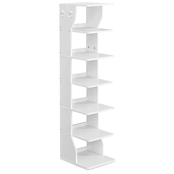 Songmics Schuhregal Island 7 Ebenen Weiß günstig online kaufen