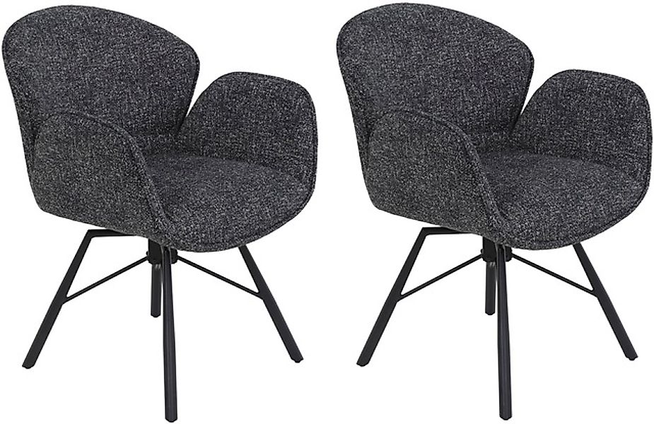 HELA 4-Fußstuhl »BRISTOL, Armlehnen Stuhl, Sessel, Esszimmerstuhl« (Set) 2 günstig online kaufen