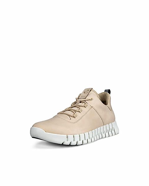 Ecco Gruuv Lea (aus Nubukleder) sandbraun Herren Sneaker günstig online kaufen