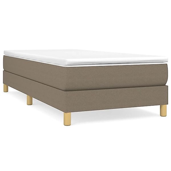 vidaXL Boxspringbett Taupe 90x200 cm Stoff1389214 günstig online kaufen