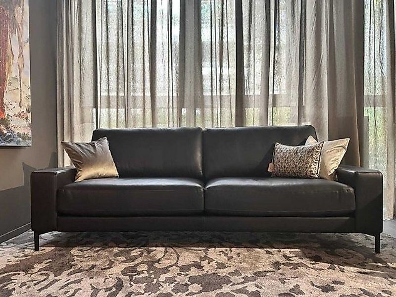 Rolf Benz 2-Sitzer Sofa Ego Typ G Leder Verkehrsschwarz 42.104 günstig online kaufen