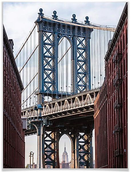 Wall-Art Poster »Brooklyn Bridge«, Brücken, (1 St.) günstig online kaufen