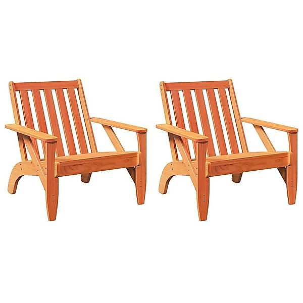 vidaXL Gartenstuhl Adirondack-Gartenstühle 2 Stk. Wachsbraun günstig online kaufen