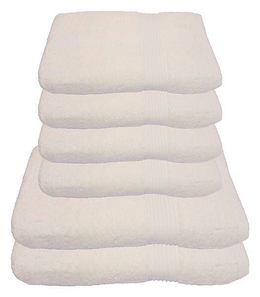 Julie Julsen Handtücher 6-Handtücher-Naturweiß, Baumwolle (6-St) günstig online kaufen