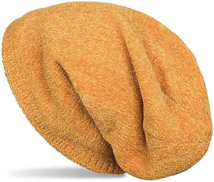 styleBREAKER Strickmütze Feinstrick Chenille Beanie Mütze Uni (1-St) günstig online kaufen