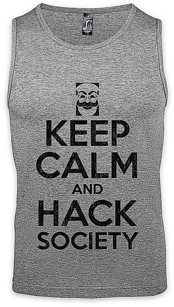 Urban Backwoods Tanktop Keep Calm And Hack Society Ärmelloses T-Shirt Hacke günstig online kaufen