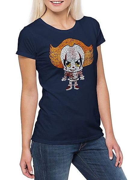 Urban Backwoods Print-Shirt Litte Clown Damen T-Shirt It Movie Horror Clown günstig online kaufen