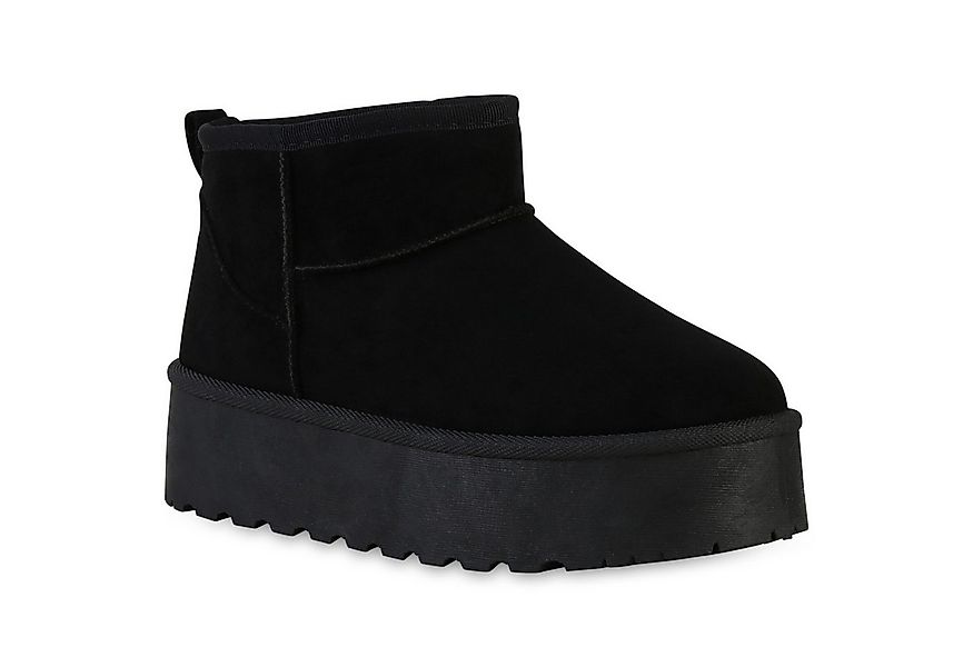 VAN HILL 840609 Plateaustiefelette Damen Warm Gefütterte Plateau Boots Prof günstig online kaufen