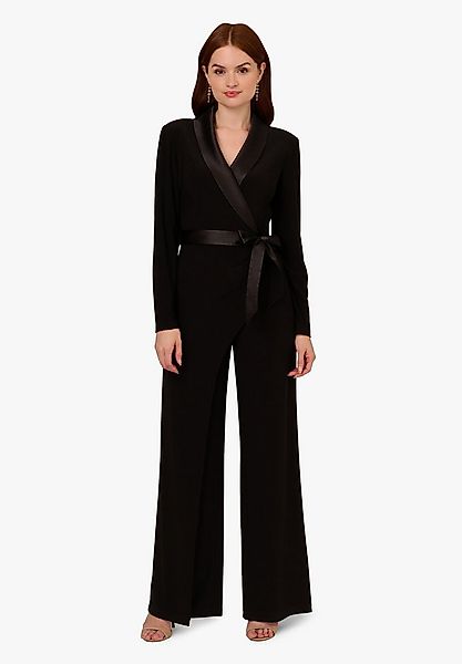 Adrianna Papell Jumpsuit Jersey Combo Tuxedo Jumpsuit Ausgestellt, fließend günstig online kaufen