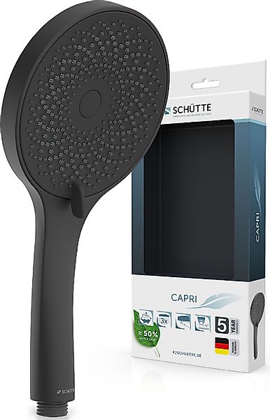 Schütte Handbrause "CAPRI" Duschbrause, 3-fach verstellbar, Antikalk, wasse günstig online kaufen