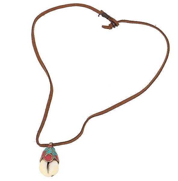 Guru-Shop Perlenkette Kauri Muschel Halskette mit günstig online kaufen