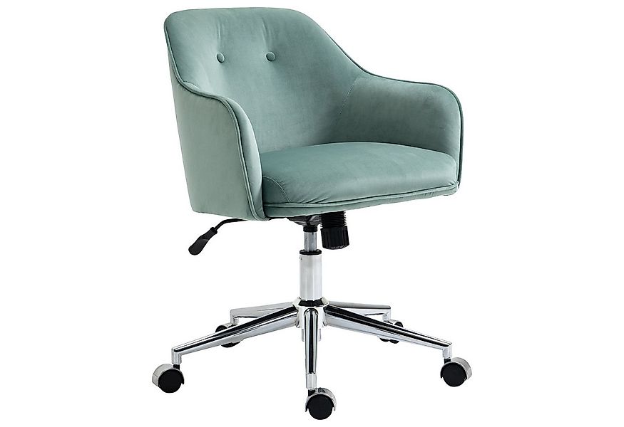 Vinsetto Bürostuhl mit Knopfheftung, höhenverstellbar, Wippfunktion (Drehst günstig online kaufen