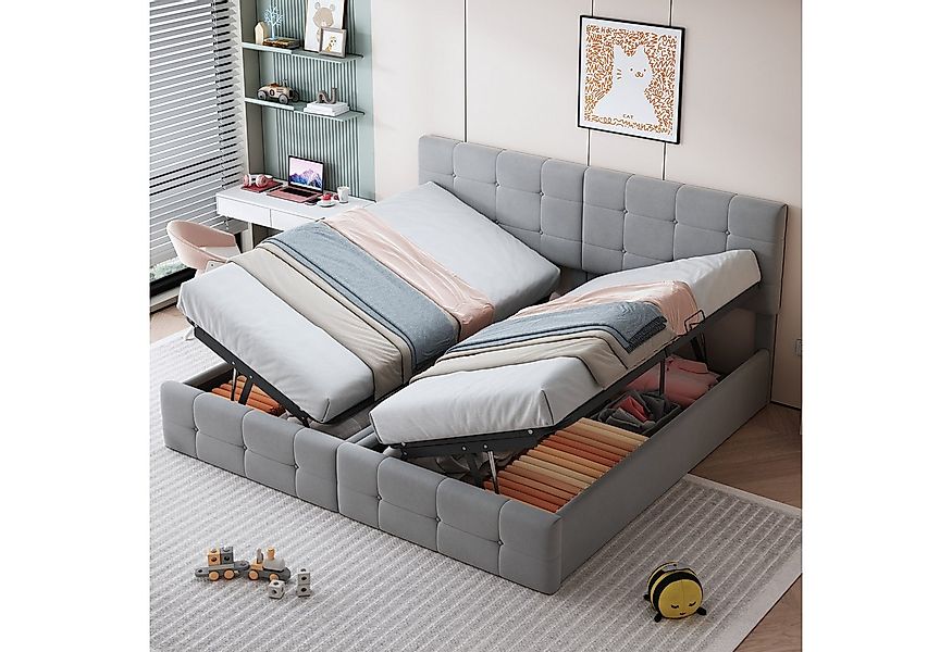 HAUSS SPOLE Polsterbett 180x200 cm mit hydraulisches Stauraum, hautfreundli günstig online kaufen
