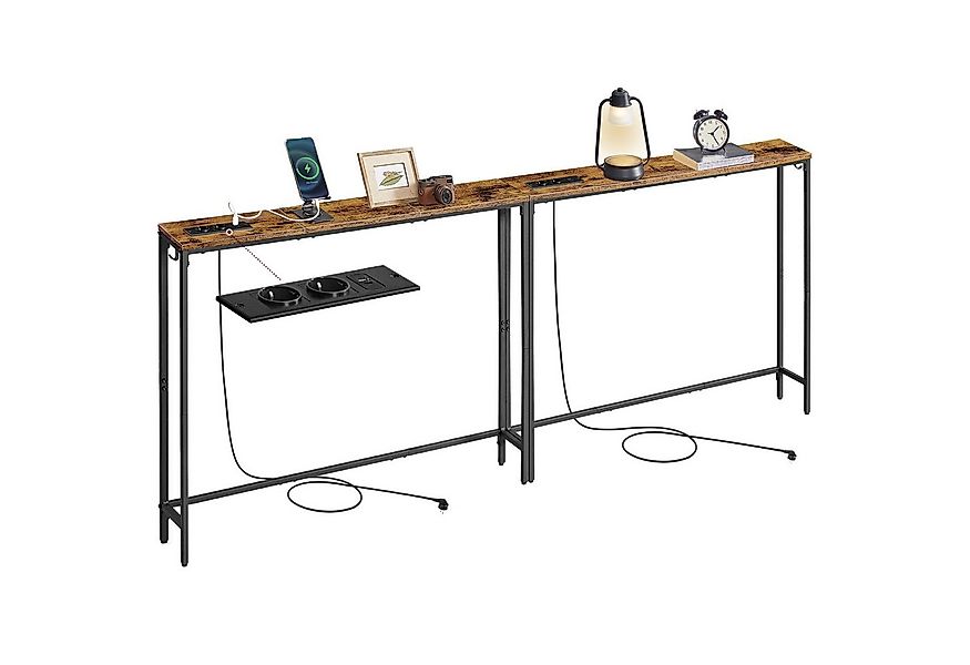 VASAGLE Konsolentisch (2-St., 2 Tisch), Flurtisch, schmales Design, 15 x 10 günstig online kaufen