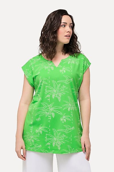Ulla Popken T-Shirt Top Palmen Boxy günstig online kaufen